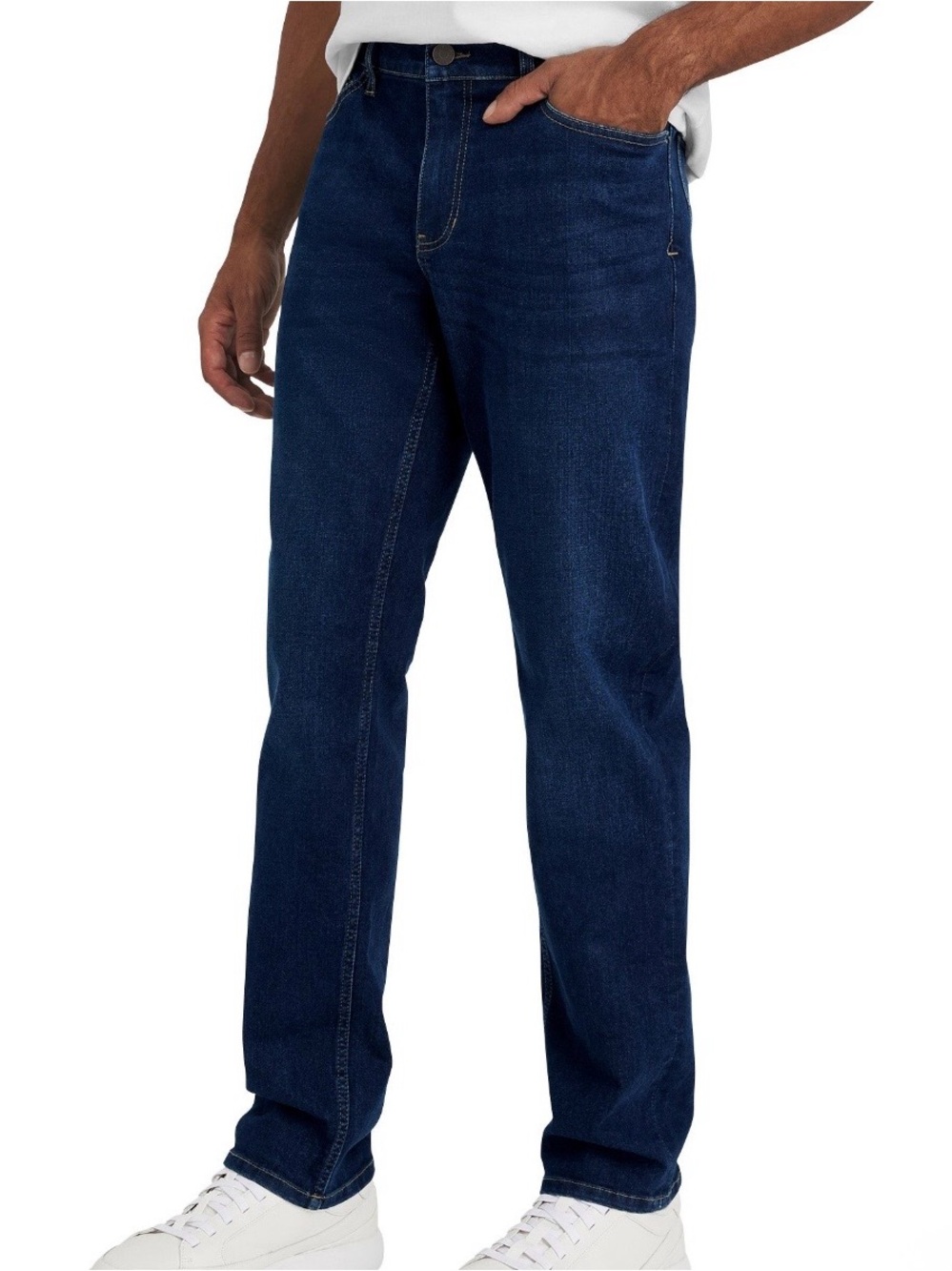 Izod Men's Straight Fit Jeans in Dark Blue